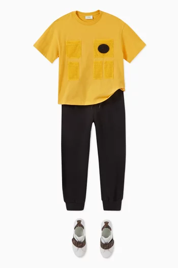 Logo Patch Sweatpants in Cotton Fleece