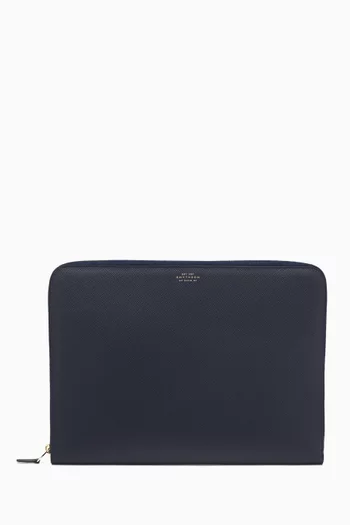 Large Panama Folio in Crossgrain Calf Leather  