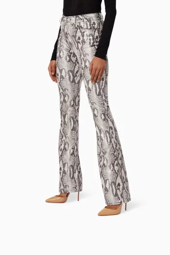 حذاء كلاسيك جينلوف بكعب 100 مم جلد