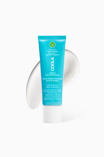 لوشن كلاسيك عضوي لحماية الوجه من الشمس مع عامل الحماية SPF30 بعطر الخيار، 50 ملل