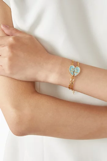 Best Friend Bracelet in 18kt Gold-plated Brass