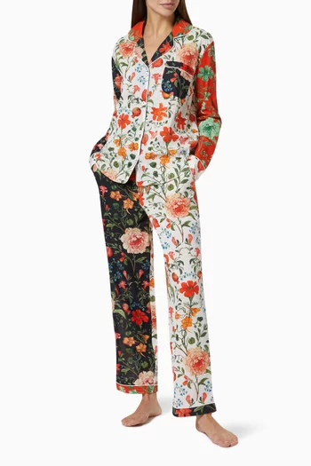 Persephone Print Pyjama Set in Cotton   