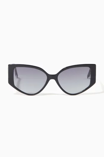 Petra Cat Eye Sunglasses in Acetate