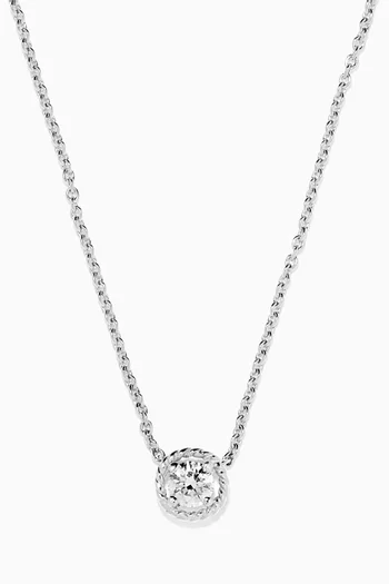 Salasil Diamond Necklace in 18kt White Gold, Small