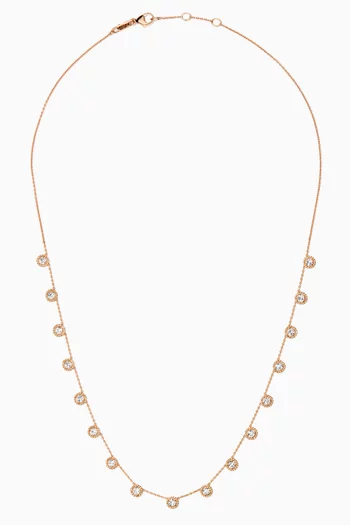 Salasil Diamond Necklace in 18kt Rose Gold   