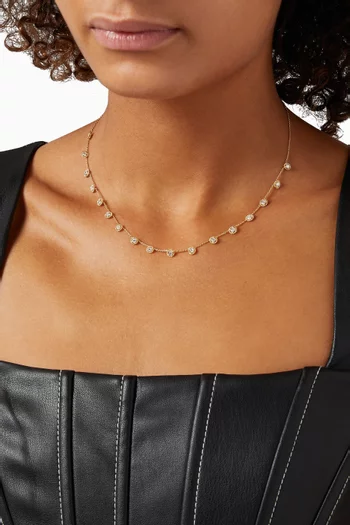 Salasil Diamond Necklace in 18kt Yellow Gold   