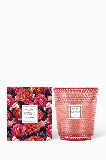 Blackberry Rose Oud 5-Wick Hearth Candle, 3200g