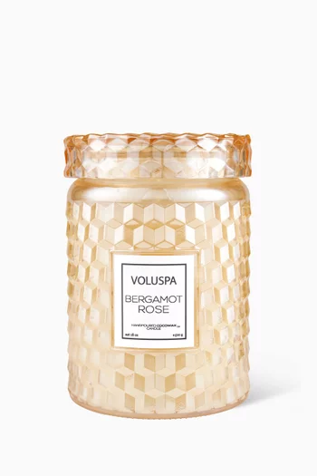 Bergamot Rose Large Jar Candle, 510g