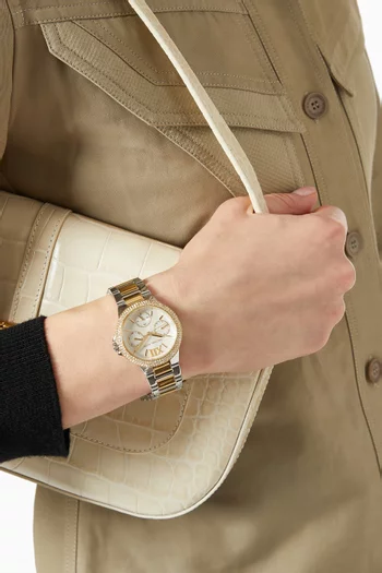 Mini Camille Pavé Chronograph Watch, 33mm    