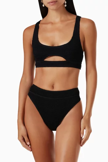 Sasha Eco Crop Bikini Top in Regenerated Nylon