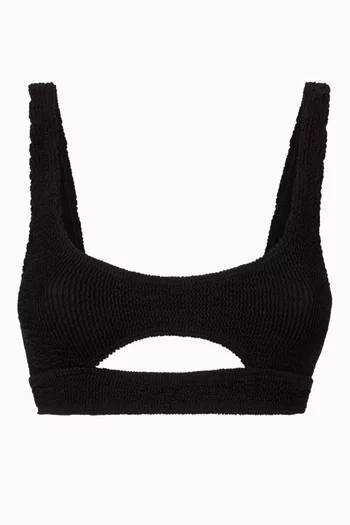 Sasha Eco Crop Bikini Top in Regenerated Nylon