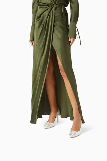 Hangisi 90 Jewel Pumps in Satin