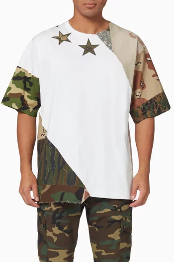 Camouflage Patchwork T-Shirt    