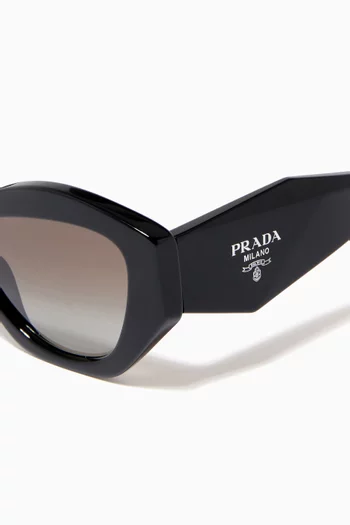 Irregular Sunglasses in Acetate 