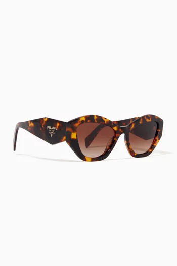 Irregular Sunglasses in Acetate 
