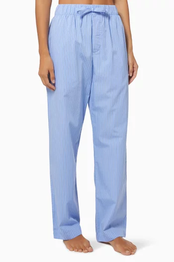 Pin Stripes Poplin Pyjamas Pant in Organic Cotton         