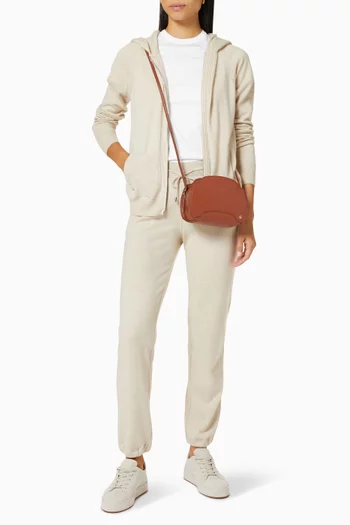 Merano Hooded Bomber Jacket in Baby Cashmere