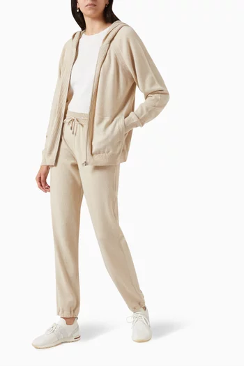 Merano Hooded Bomber Jacket in Baby Cashmere