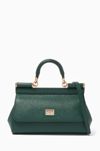 Miss Sicily East West Small Bag in Dauphine Leather