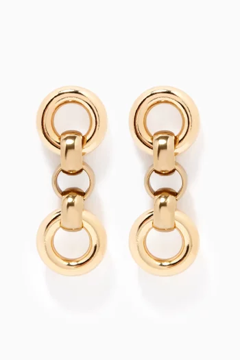 Cinzia Drop Earrings in 14kt Gold Plating   