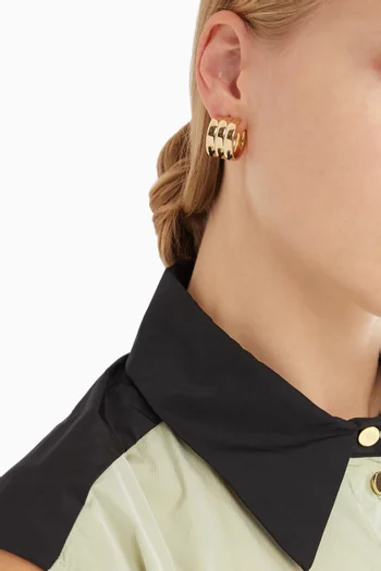 Mini Grazia Hoop Earrings in 14kt Gold Plating    