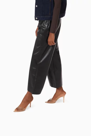 Elle 85 Mule Sandals in Patent Leather  