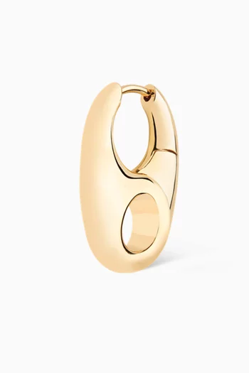 Vogue Single Huggie in 22kt Gold Plated Silver 