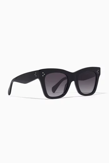 Cat Eye Sunglasses in Acetate