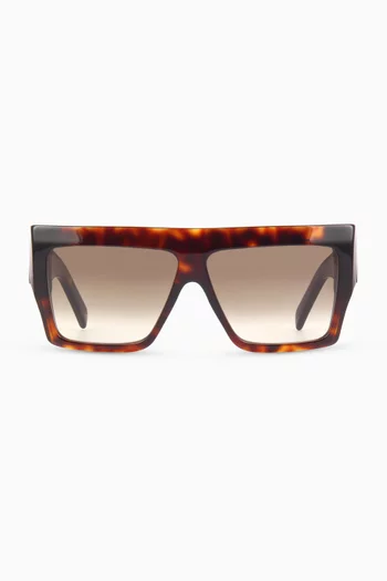 Oversized Square Sunglasses in Acetate 