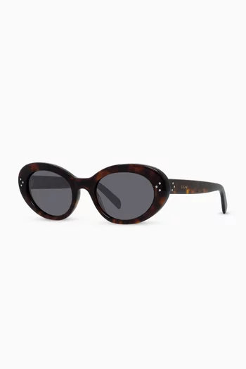 Oval Sunglasses in Acetate
