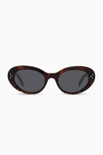 Oval Sunglasses in Acetate