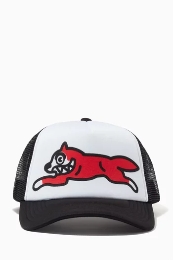 Running Dog Trucker Hat in Mesh