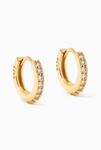 Lana Huggie Hoop Earrings in Gold-plated Sterling Silver     