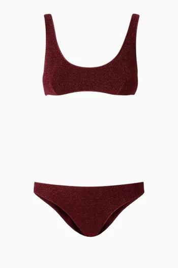 Lumiere Sporty Bikini Set in Lurex