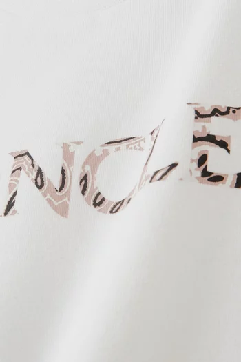 Moncler Logo Printed T-shirt in Jersey    