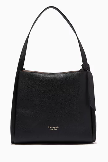 Knott Large Shoulder Bag in Leather 