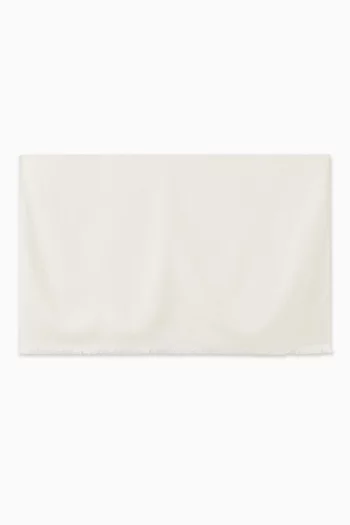 Gancini Stole in Silk & Wool  