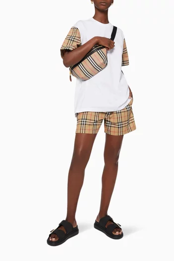 Carrick Check Sleeve T-shirt in Jersey  