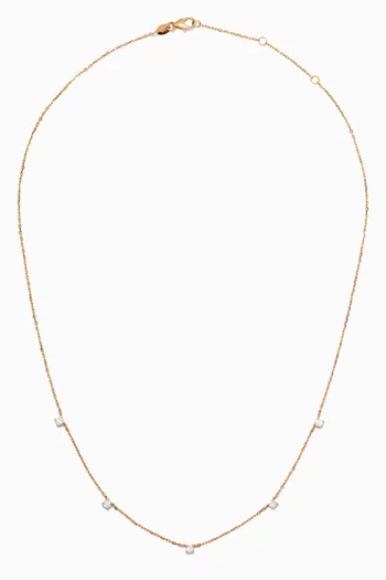 Diamond Charm Necklace in 18kt Yellow Gold
