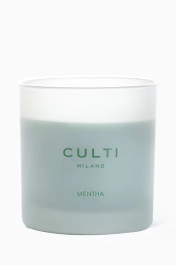 Mentha Scented Candle in Coloured Wax, 270g 
