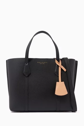 Perry Small Tote Bag in Pebbled Leather     
