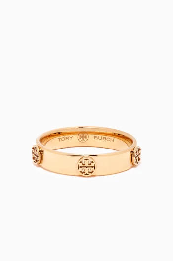 Miller Stud Ring in 18kt Gold-plated Brass  