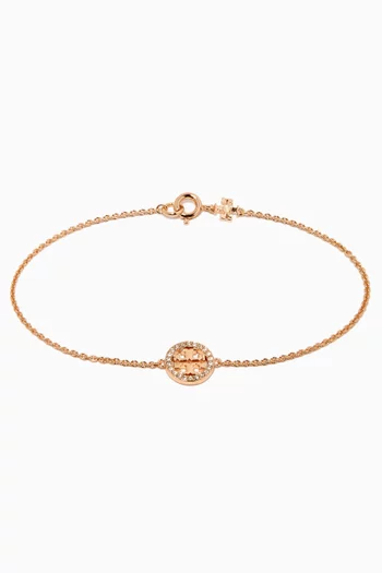 Miller Pavé Chain Bracelet in 18kt Gold-plated Brass    