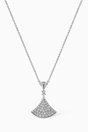 Divas' Dream Diamond Necklace in White Gold   
