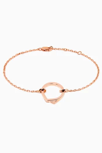 Antifer Chain Bracelet in 18kt Rose Gold       