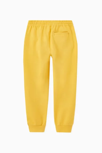 Embroidered Logo Joggers in Cotton Jersey