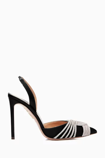 Gatsby 105 Slingback Pumps in Satin