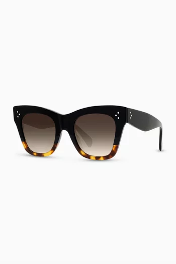 Cat Eye Sunglasses in Acetate