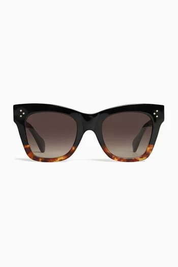 Cat Eye Sunglasses in Acetate