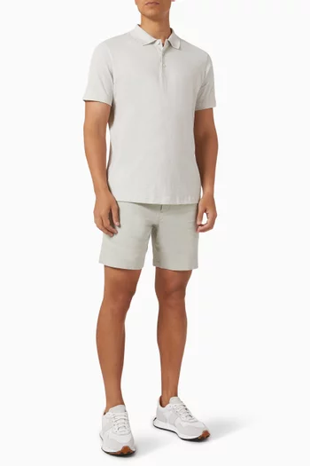 Bron Polo Shirt in Cosmos Slub Cotton
